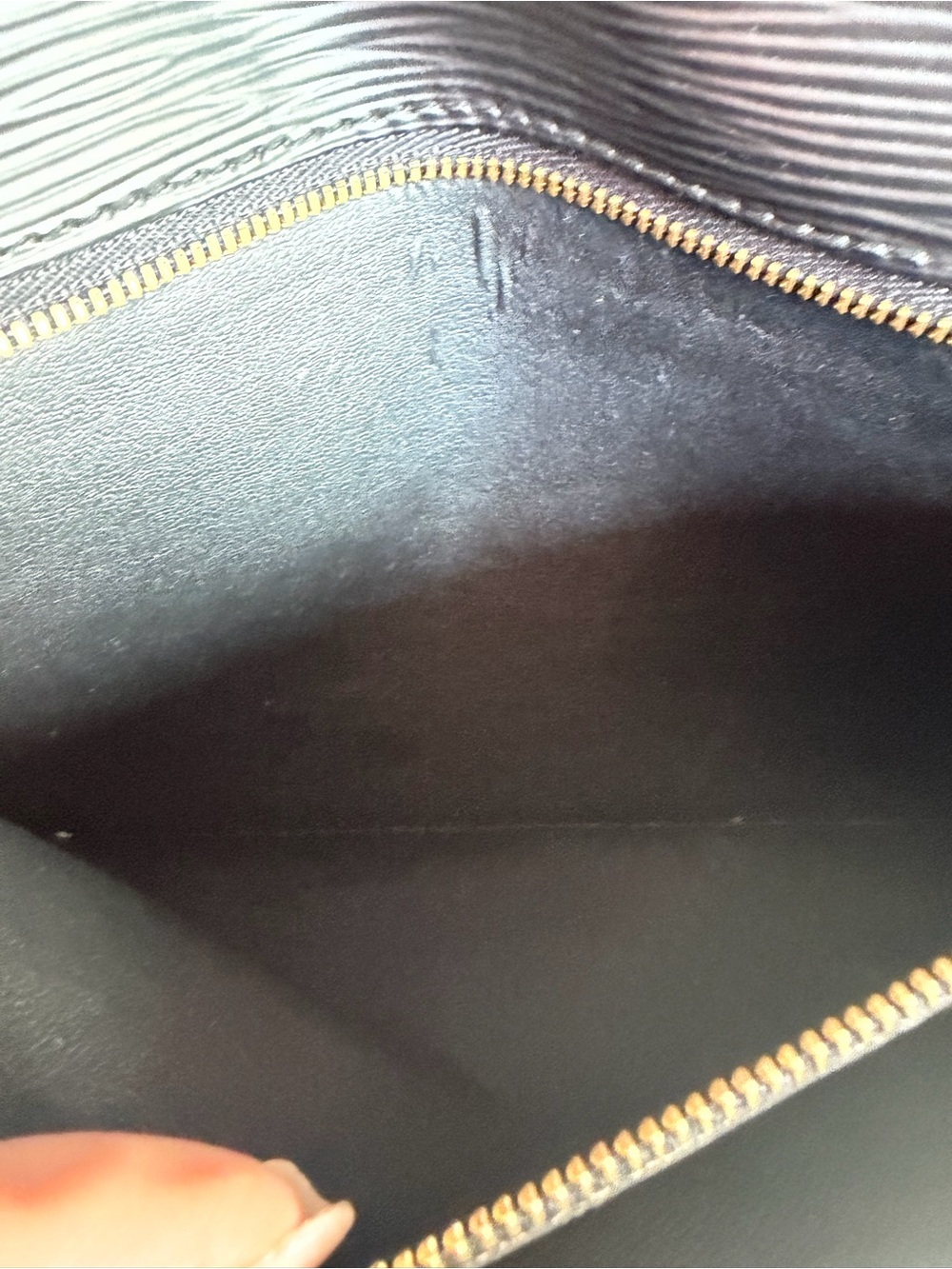 Louis Vuitton Black Epi Leather Wristlet with Gold-Tone Lock - Picture 10 of 16